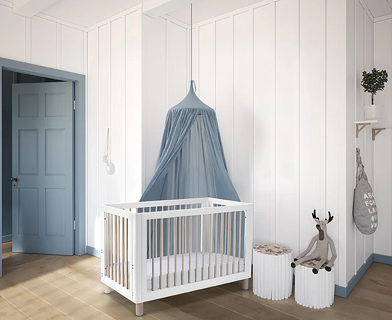 COCOON Allure White/Natural wash including an Australian made inner spring mattress - Image 4