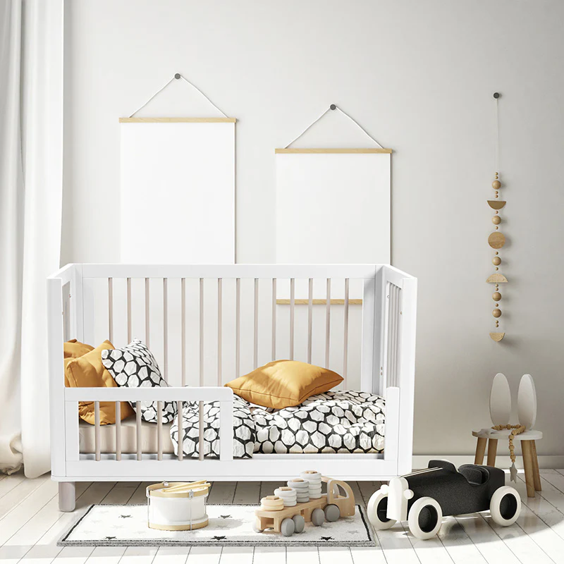 COCOON Allure White/Natural wash including an Australian made inner spring mattress - Image 6
