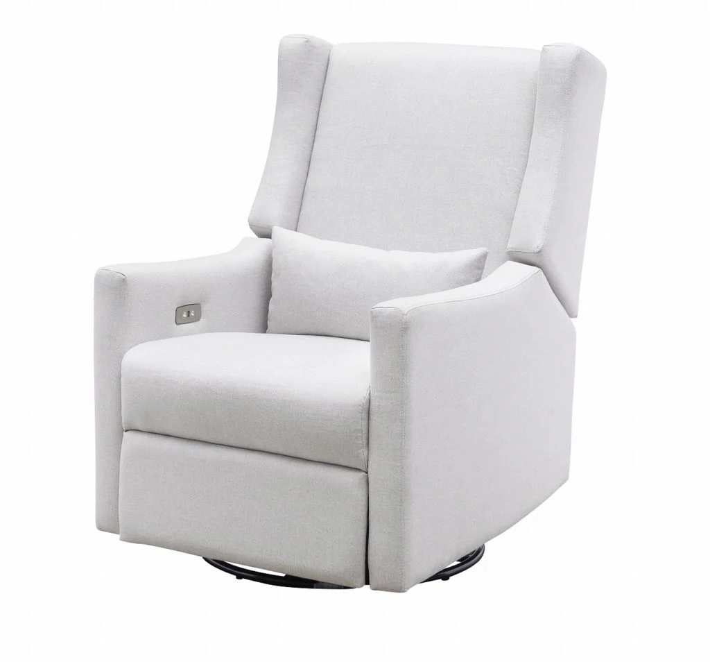 COCOON Bondi Electric Recliner & Glider Chair with USB in Mist Grey - Image 5