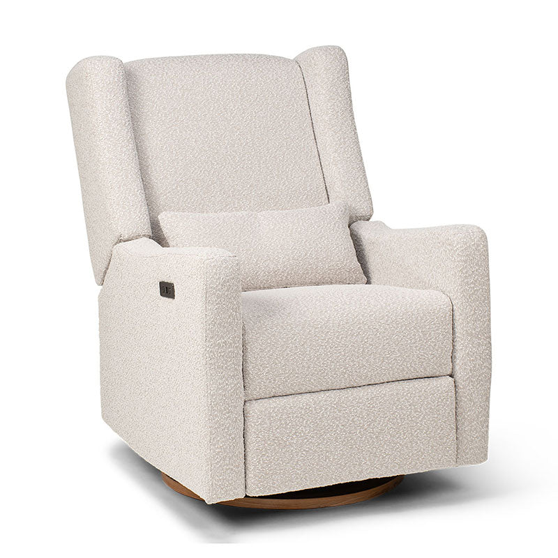 COCOON BONDI Electric Recliner Glider Chair in Light Grey Boucle - Image 13