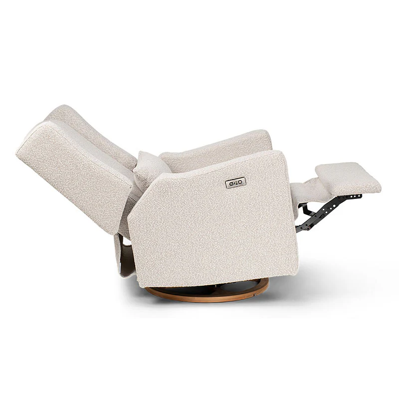 COCOON BONDI Electric Recliner Glider Chair in Light Grey Boucle - Image 6