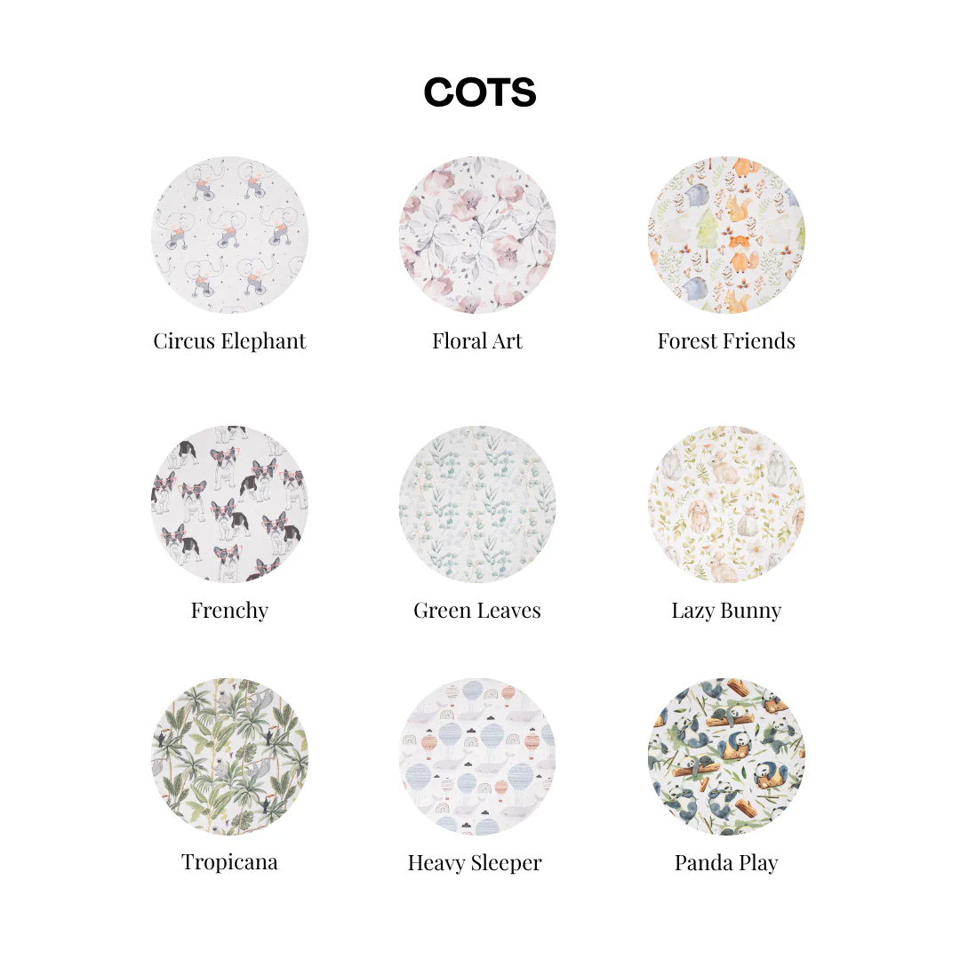 COCOON Cot Fitted Sheets