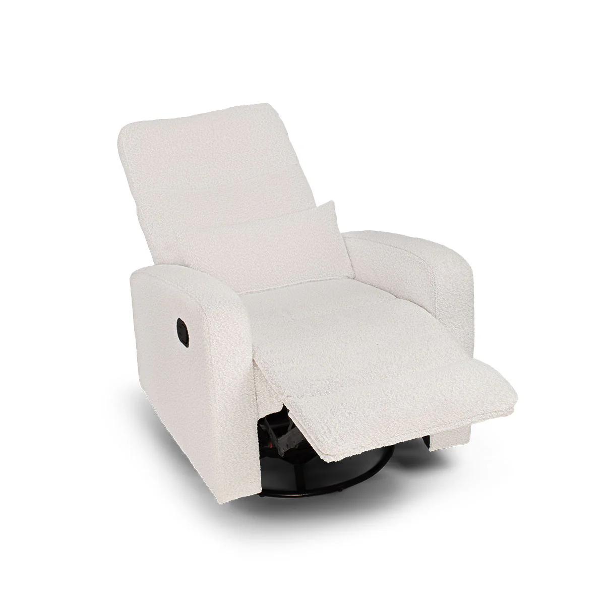 COCOON PLUSH Recliner Glider Chair - Boucle Light Grey - Image 11