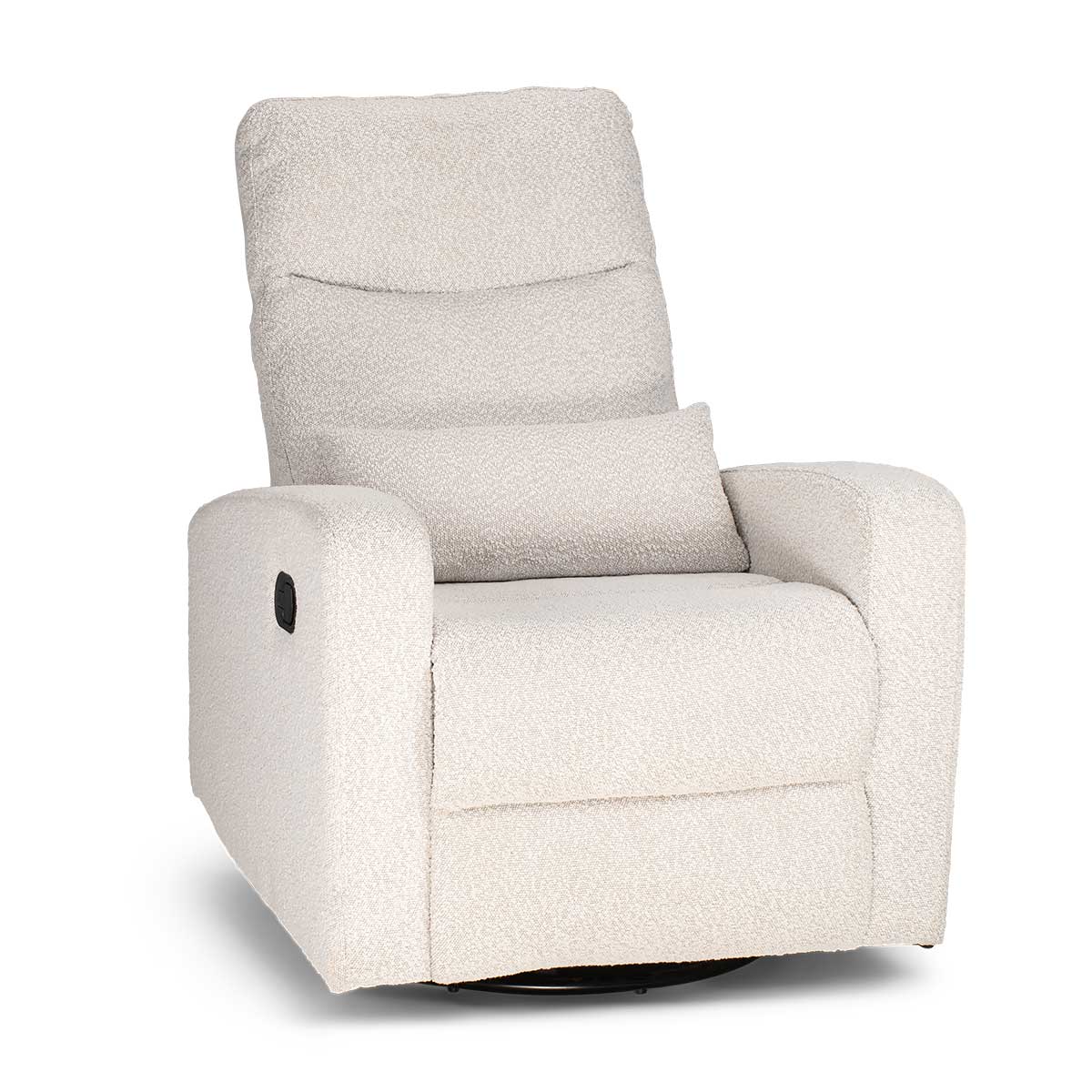 COCOON PLUSH Recliner Glider Chair - Boucle Light Grey - Image 4