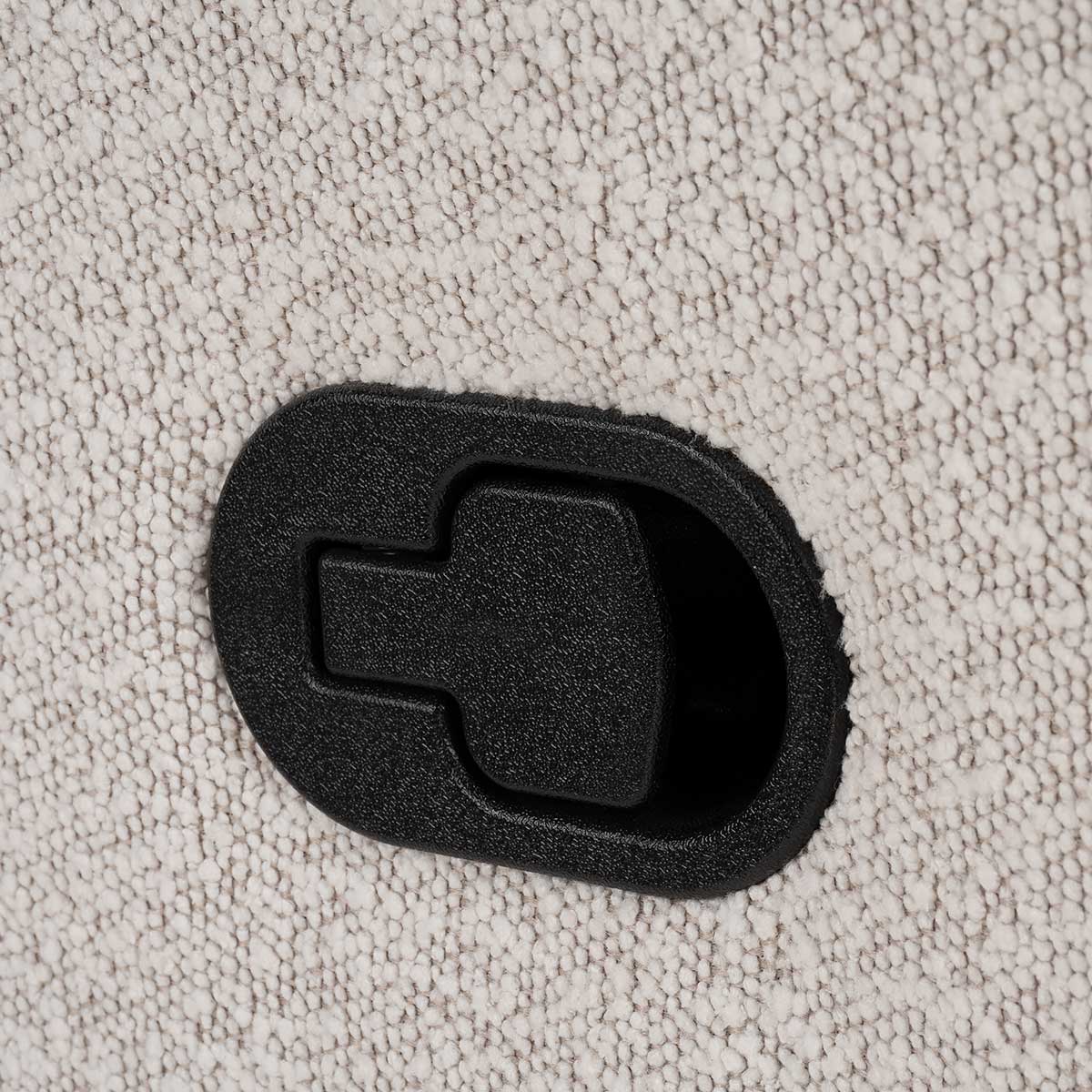 COCOON PLUSH Recliner Glider Chair - Boucle Light Grey - Image 6