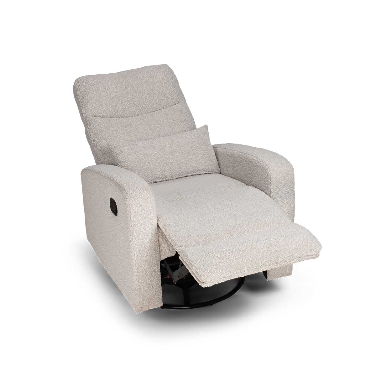 COCOON PLUSH Recliner Glider Chair - Boucle Light Grey - Image 7