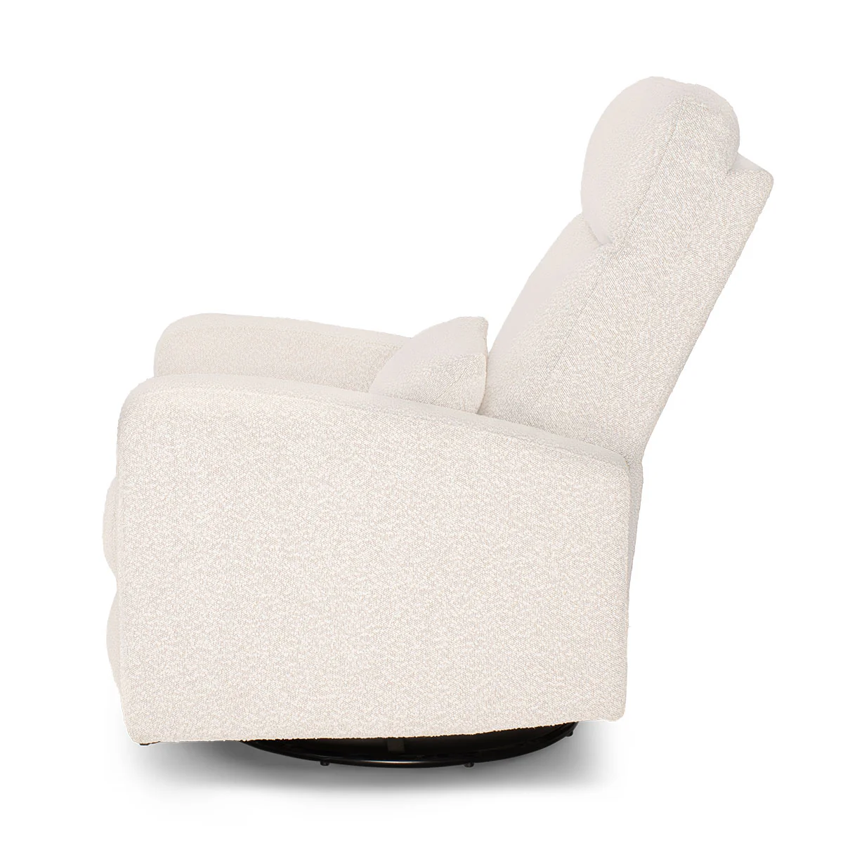 COCOON PLUSH Recliner Glider Chair - Boucle Light Grey - Image 8