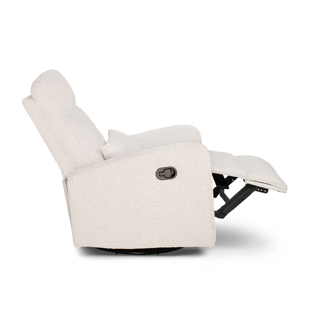 COCOON PLUSH Recliner Glider Chair - Boucle Light Grey - Image 9