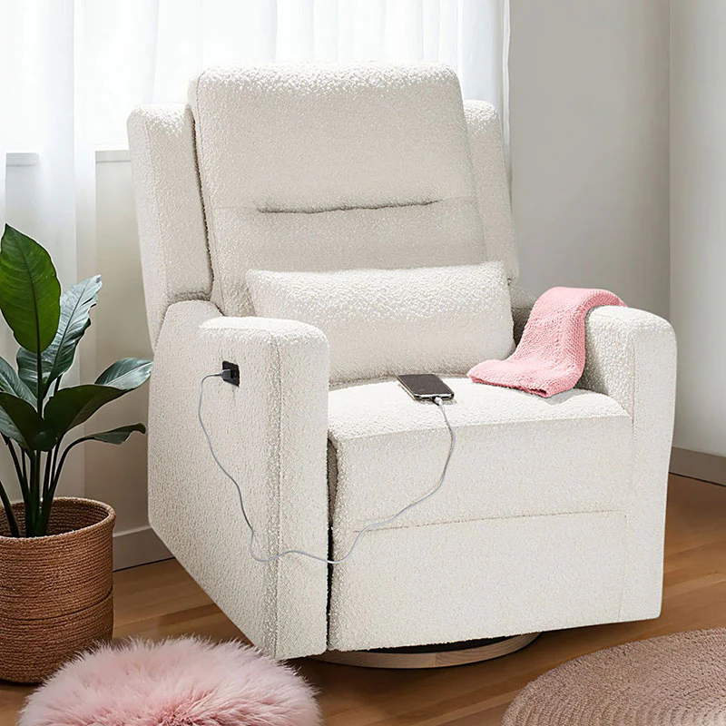 COCOON RIO Electric Recliner Glider Nursery Chair in Vanilla - Image 3