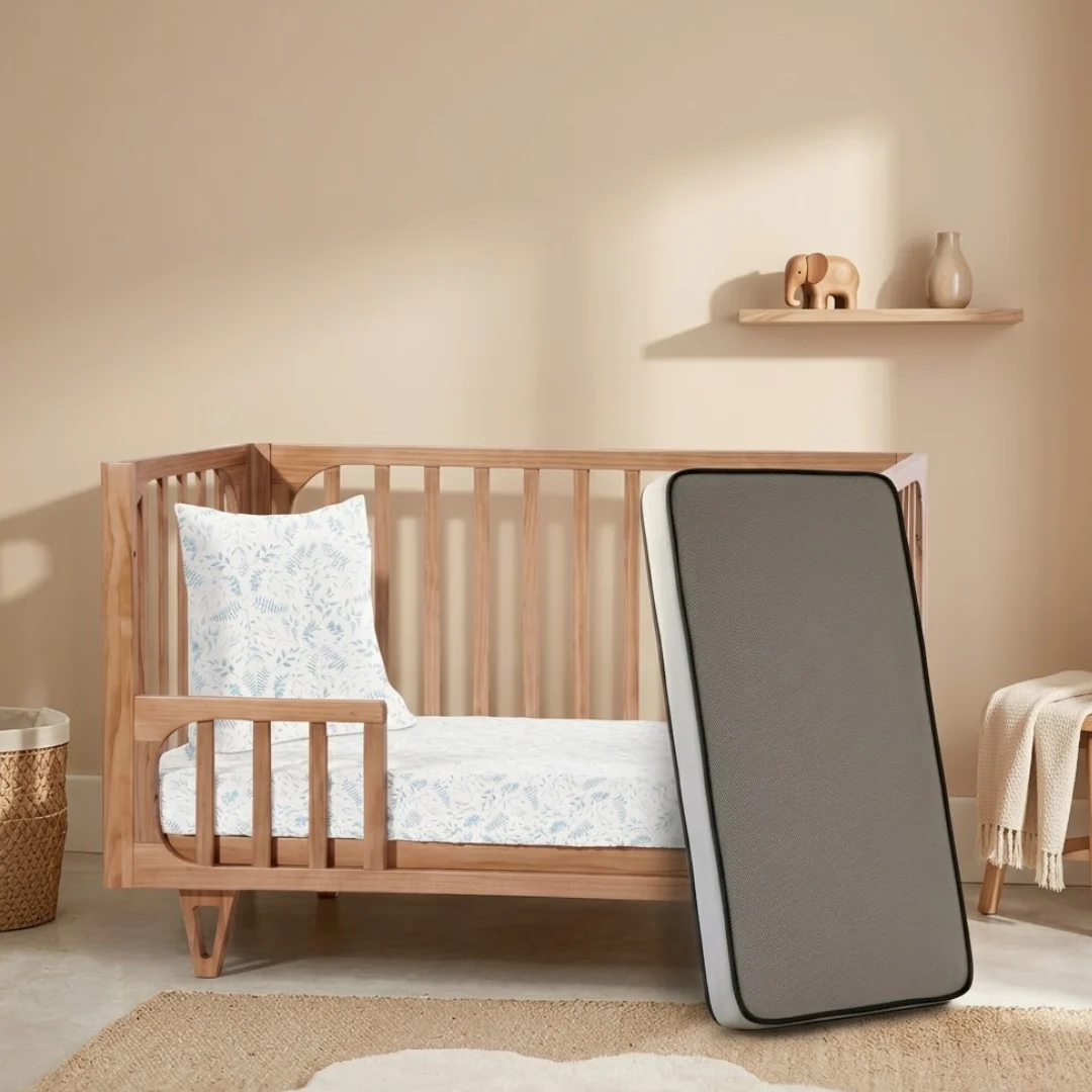 COCOON Vibe Sandstone including an Australian made Inner Spring mattress & Toddler bed rail - Image 2